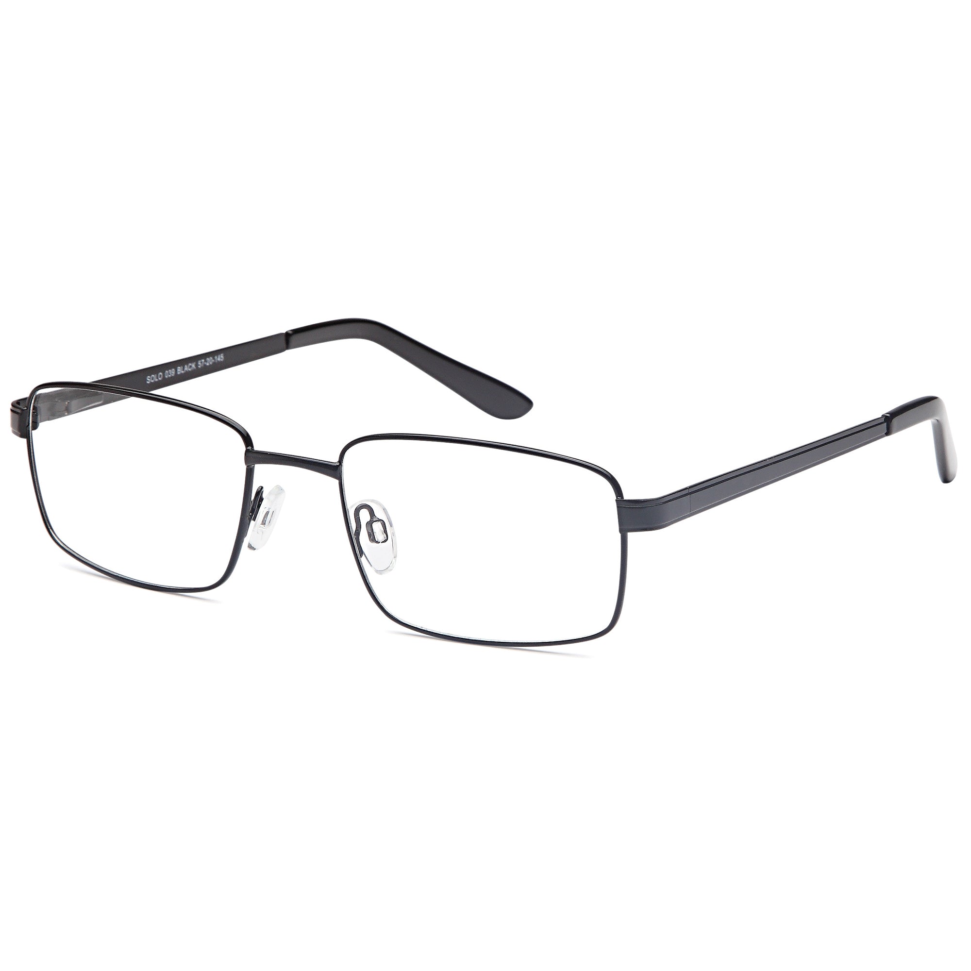 Solo SOLO 039 Black Metal Glasses – Men Full Rim Eyewear