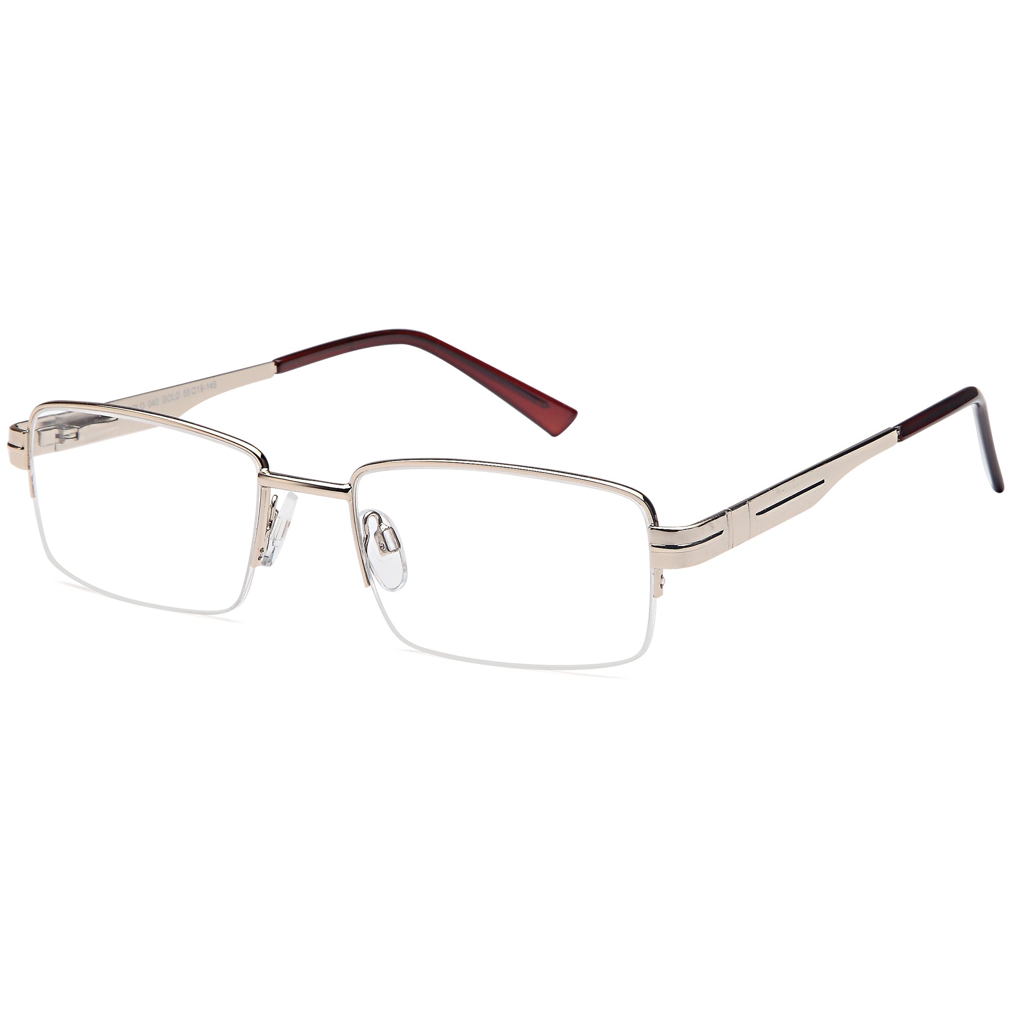 Solo SOLO 040 Gold Metal Glasses – Men Full Rim Eyewear