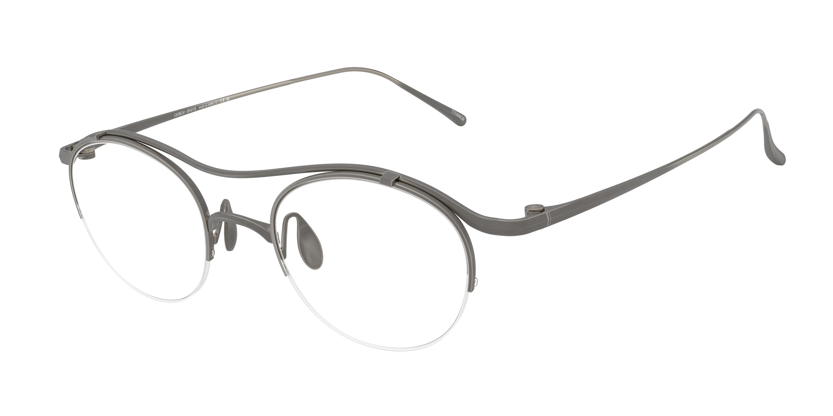 GIORGIO ARMANI 0AR5158T MATTE GUNMETAL oval glasses by GIORGIO