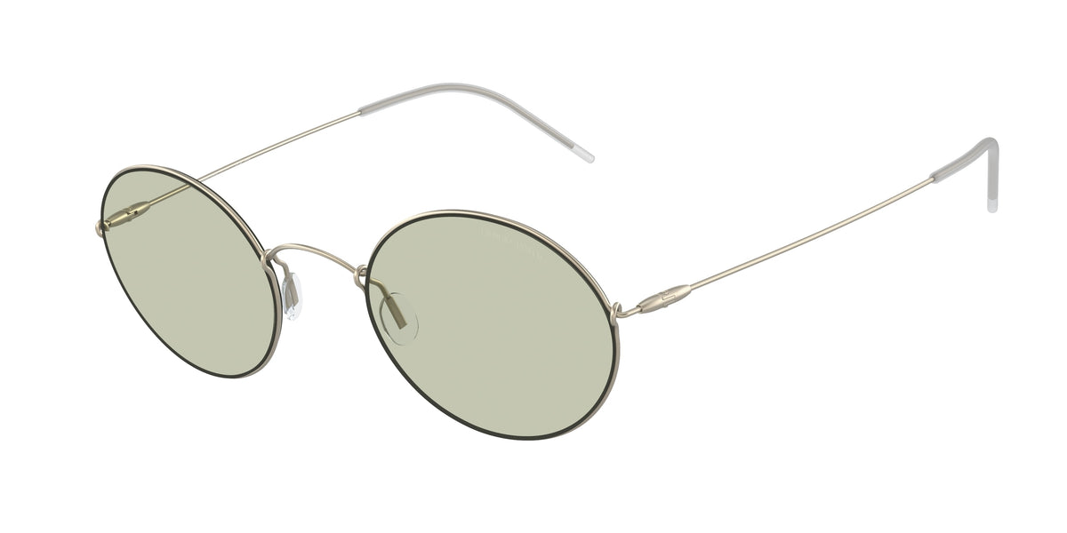 GIORGIO ARMANI 0AR6115T PALE GOLD oval sunglasses by GIORGIO