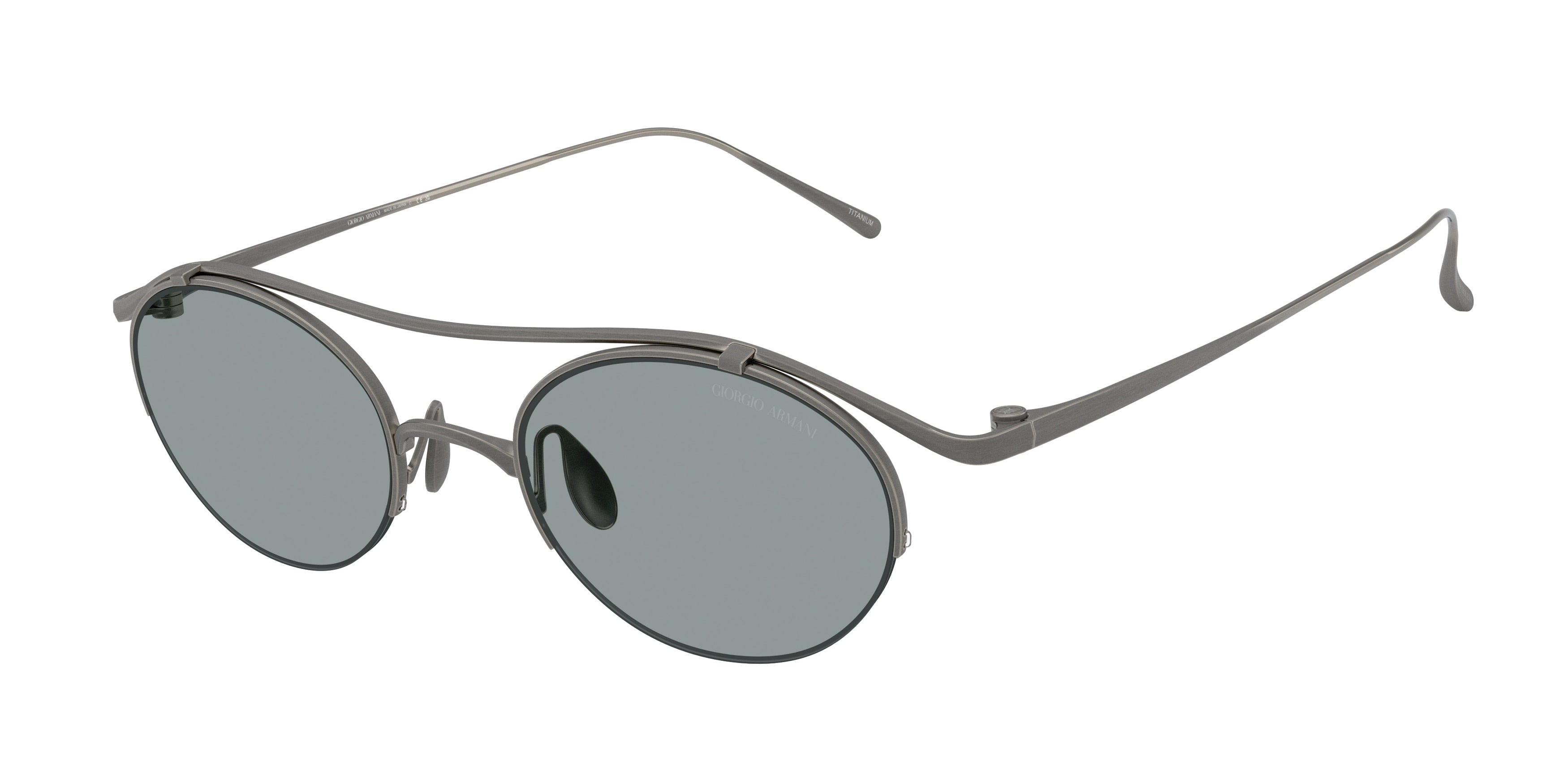 GIORGIO ARMANI 0AR6172T MATTE GUNMETAL oval sunglasses by GIORGIO