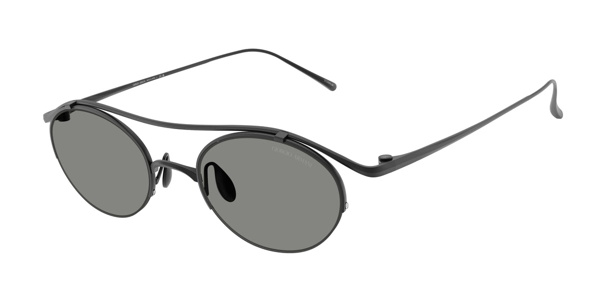 GIORGIO ARMANI 0AR6172T MATTE BLACK oval sunglasses by GIORGIO