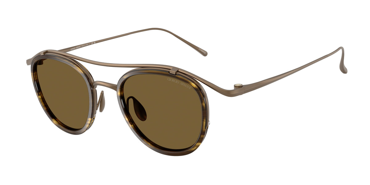GIORGIO ARMANI 0AR6179T MATTE PALE GOLD phantos sunglasses by GIORGIO