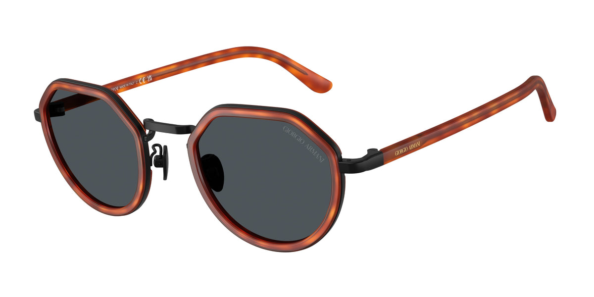 GIORGIO ARMANI 0AR6181 BROWN TURTLE round sunglasses by GIORGIO