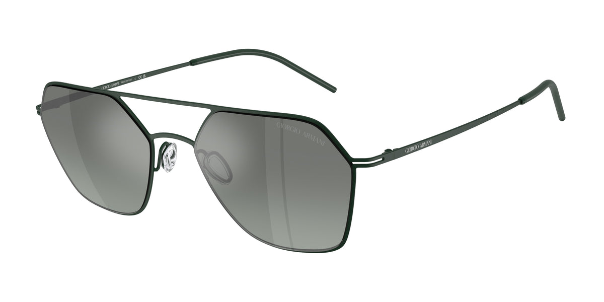 GIORGIO ARMANI 0AR6185 MATTE GREEN square sunglasses by GIORGIO