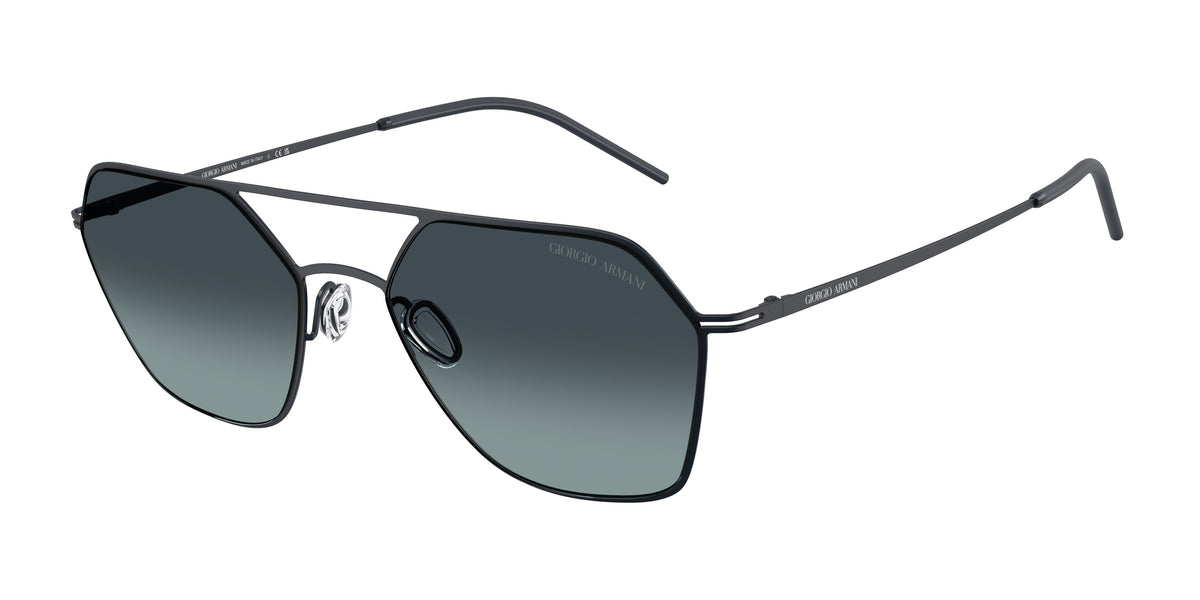 GIORGIO ARMANI 0AR6185 MATTE BLUE square sunglasses by GIORGIO