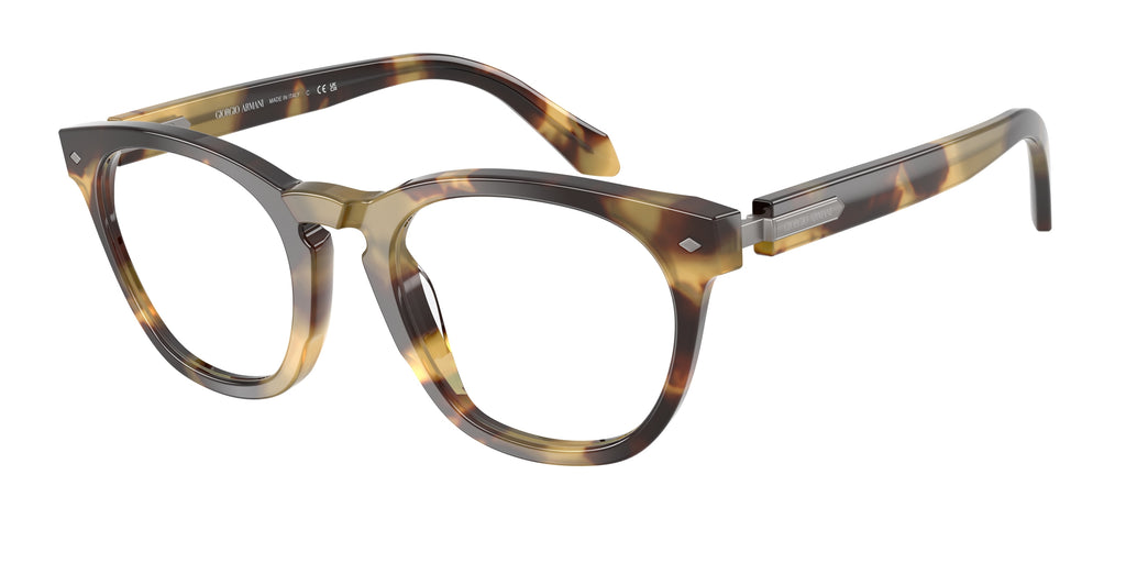 GIORGIO ARMANI 0AR7284 BROWN/YELLOW HAVANA round glasses by GIORGIO