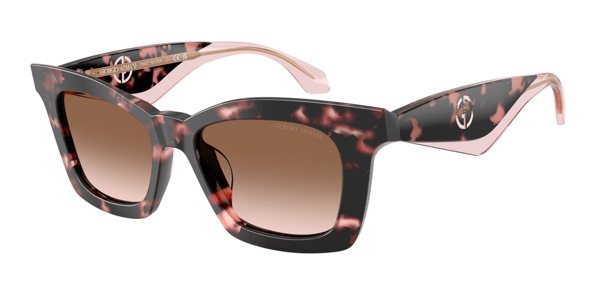 GIORGIO ARMANI 0AR8235U SHINY HAVANA butterfly sunglasses by GIORGIO