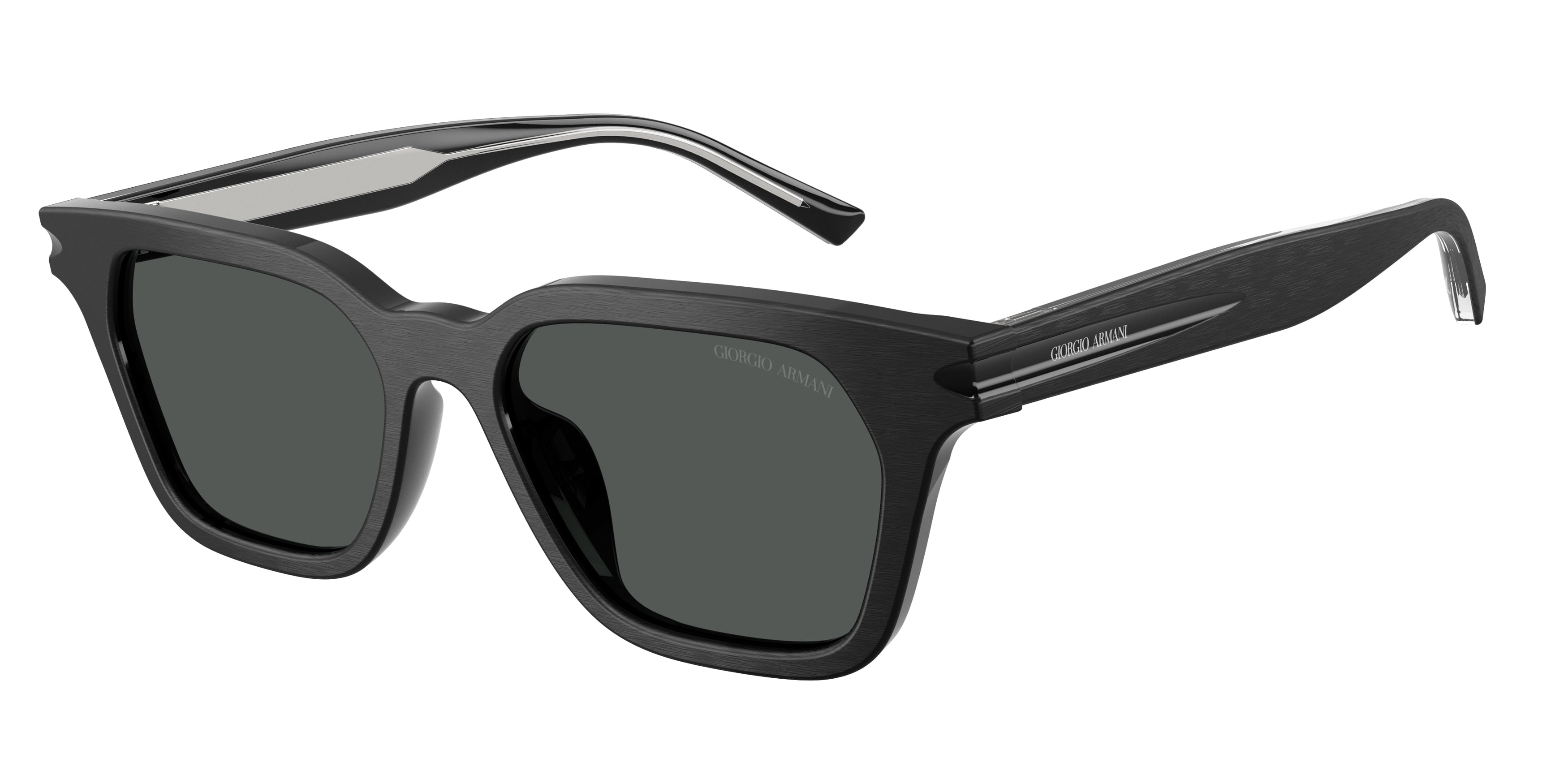 GIORGIO ARMANI 0AR8251U BRUSHED BLACK pillow sunglasses by GIORGIO