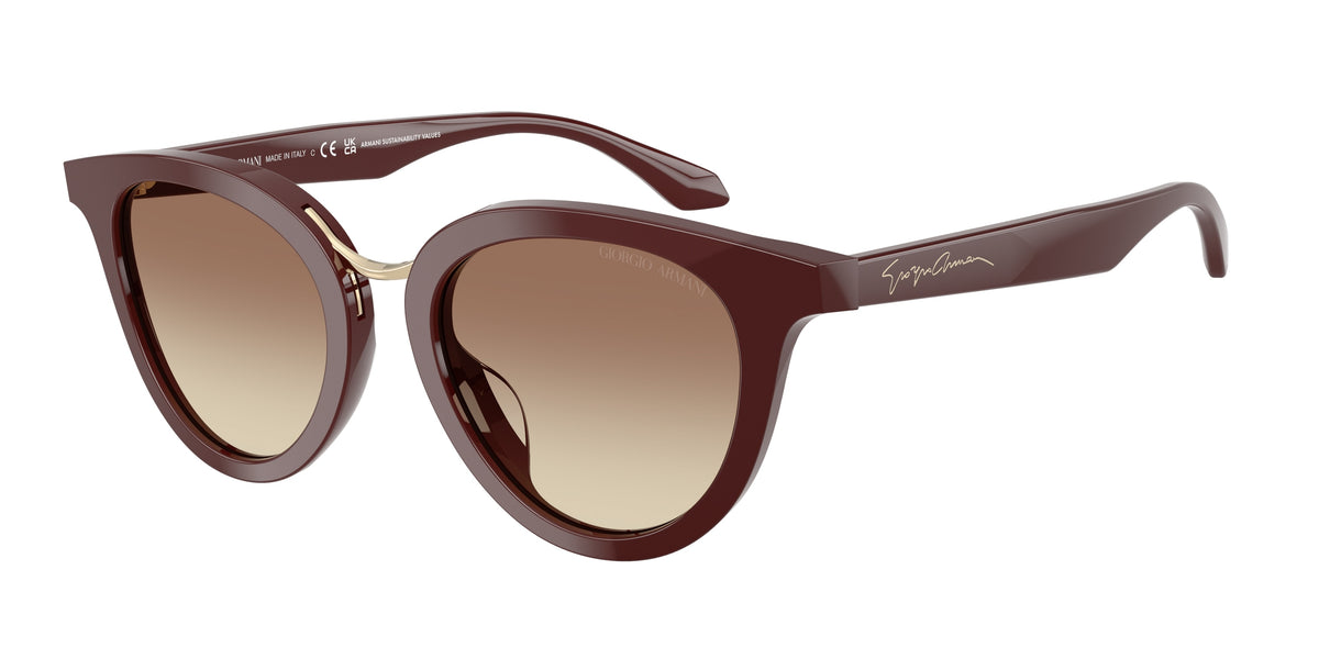 GIORGIO ARMANI 0AR8252U BURGUNDY round sunglasses by GIORGIO