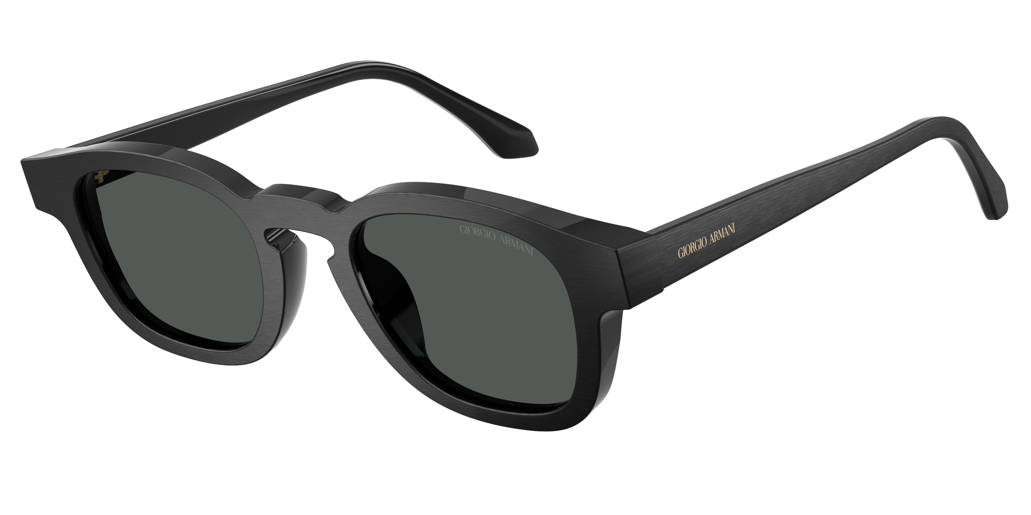 GIORGIO ARMANI 0AR8254U BRUSHED BLACK pillow sunglasses by GIORGIO