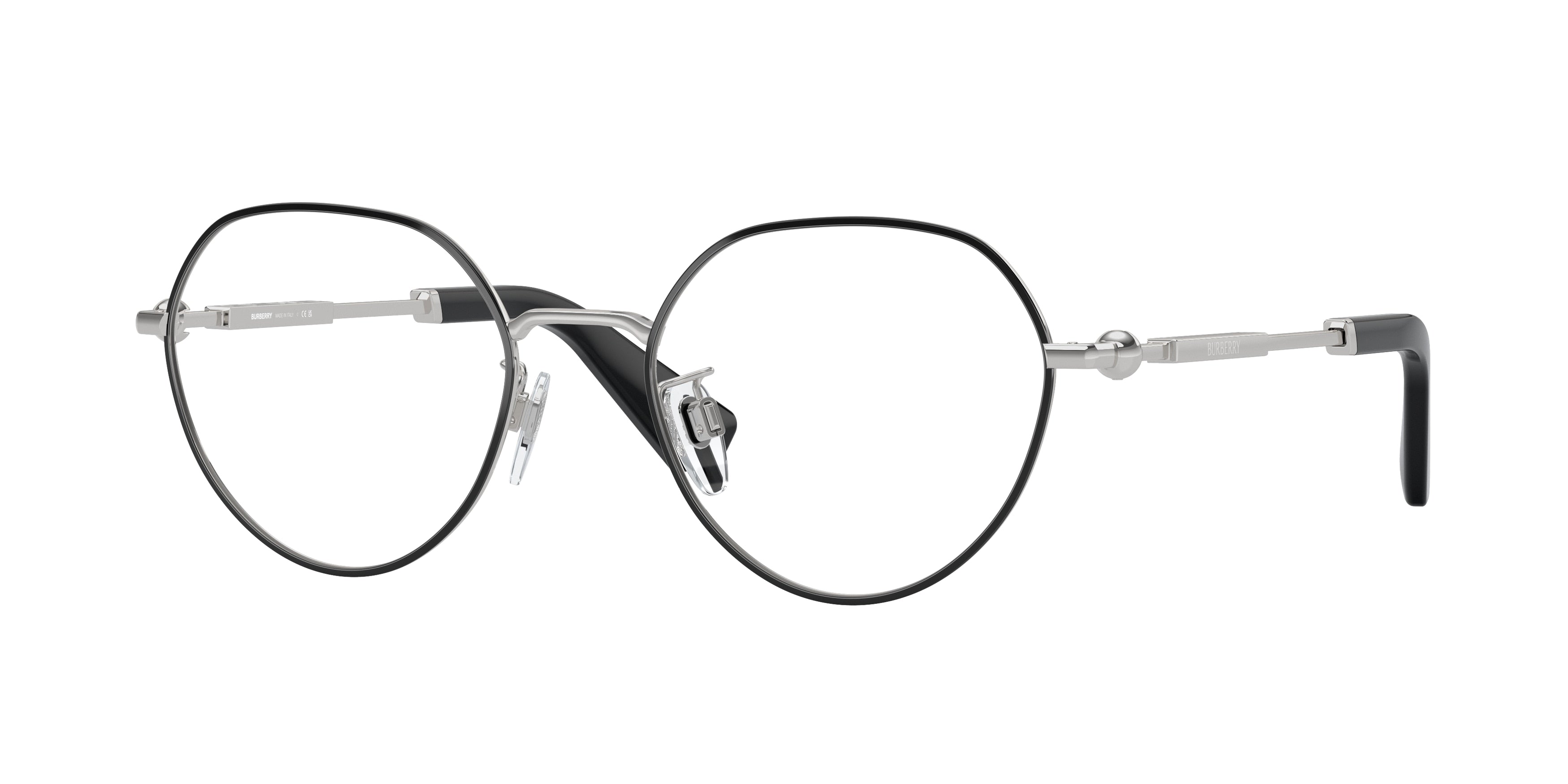 BURBERRY 0BE1388D BLACK round glasses by BURBERRY