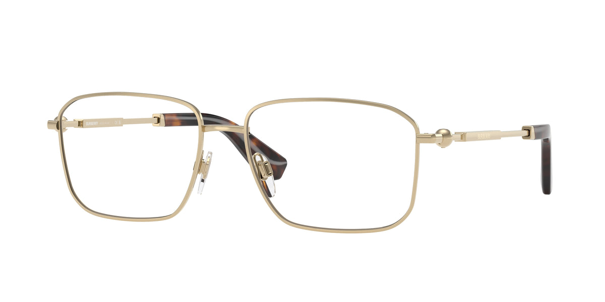 BURBERRY 0BE1389 LIGHT GOLD rectangle glasses by BURBERRY