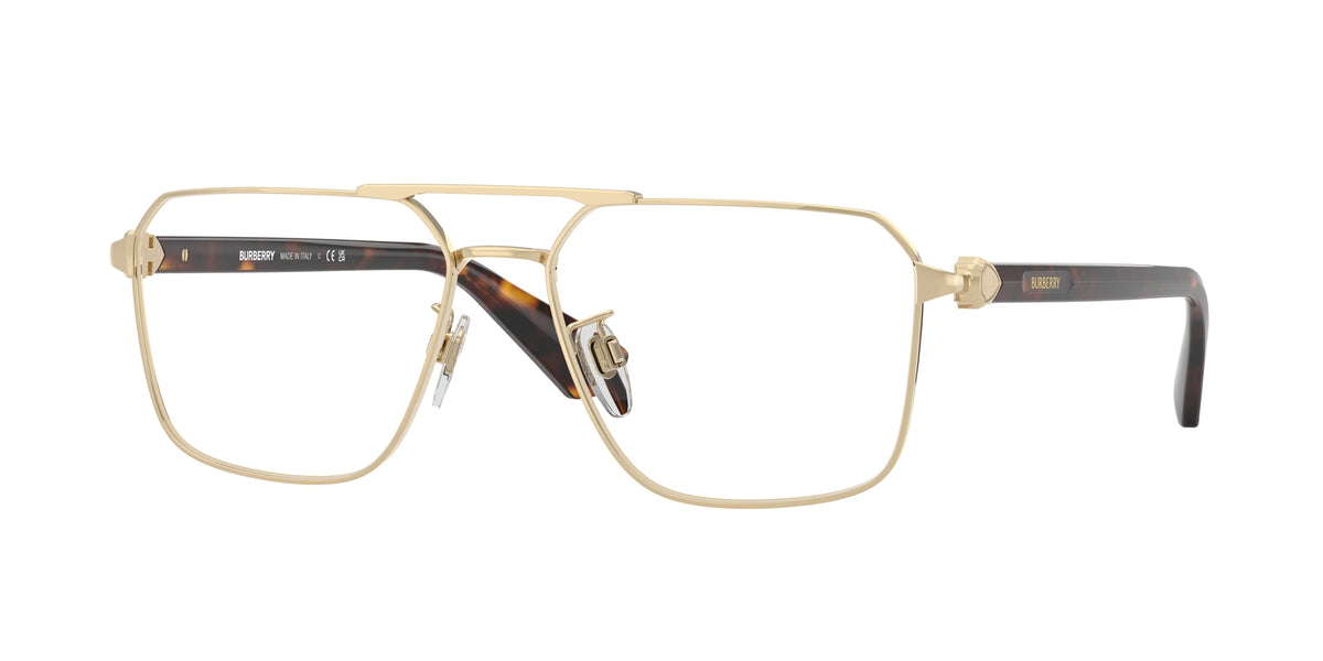 BURBERRY 0BE1395D LIGHT GOLD irregular glasses by BURBERRY