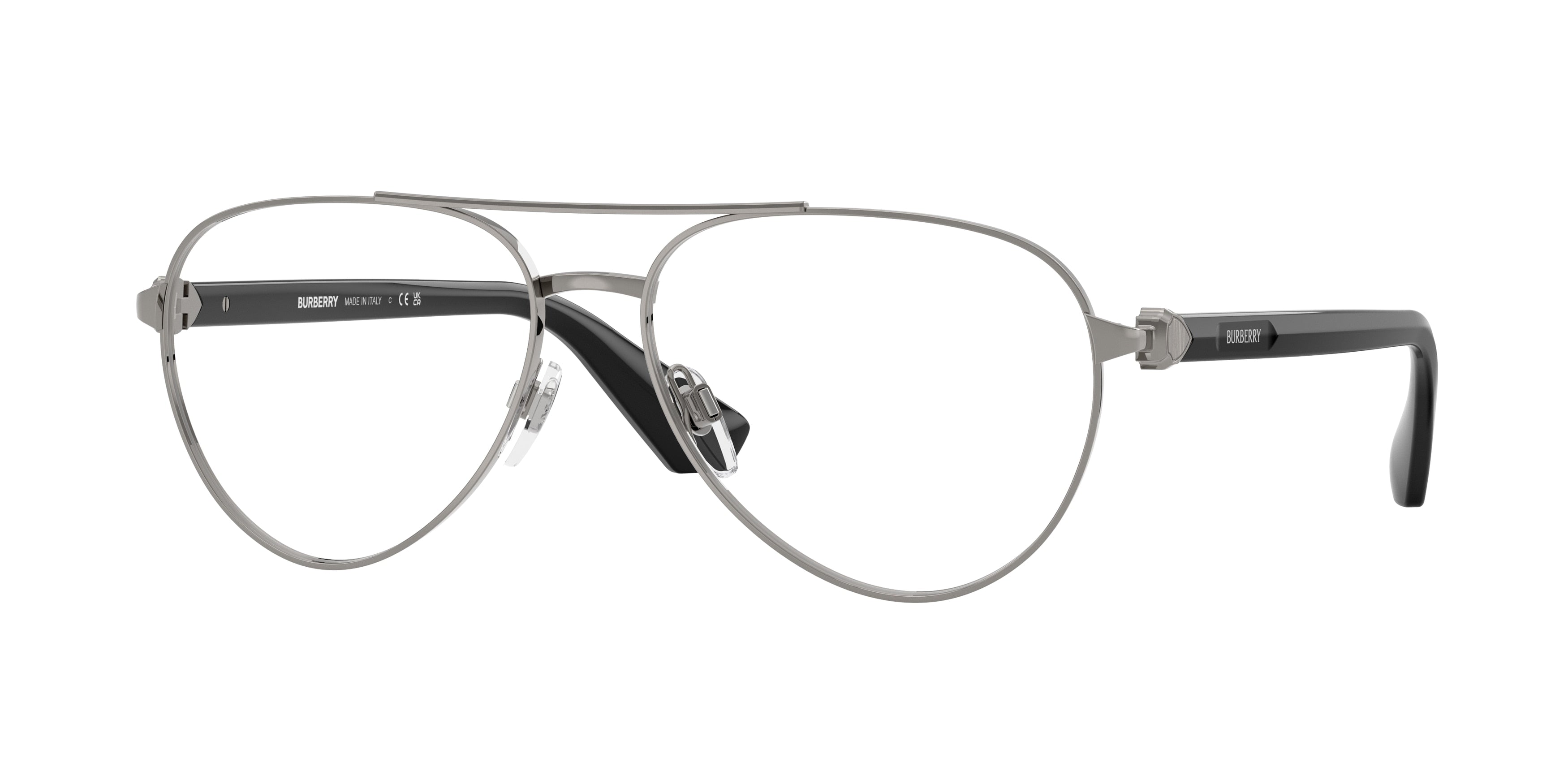 BURBERRY 0BE1397 GUNMETAL pilot glasses by BURBERRY