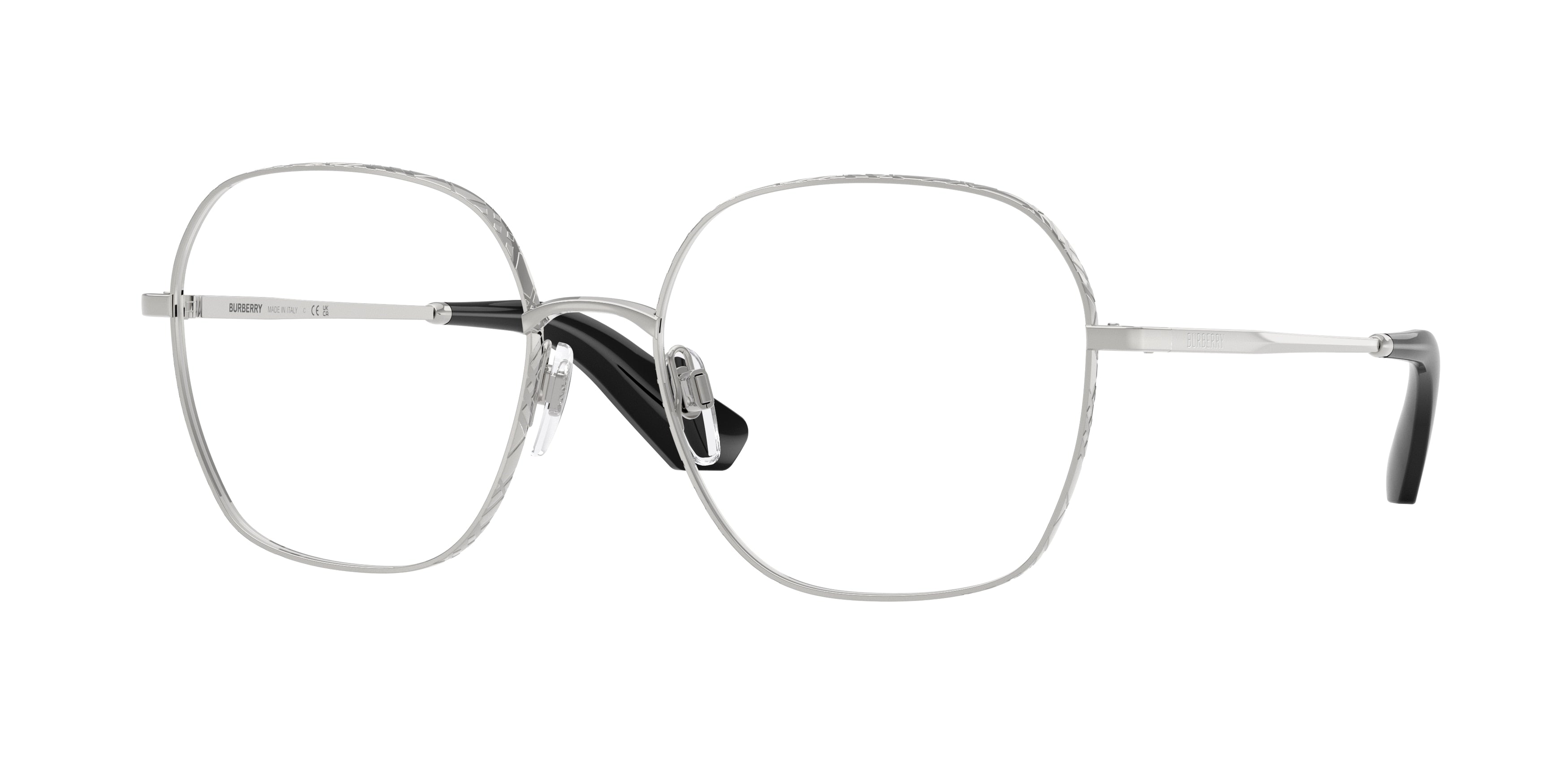BURBERRY 0BE1399 SILVER square glasses by BURBERRY