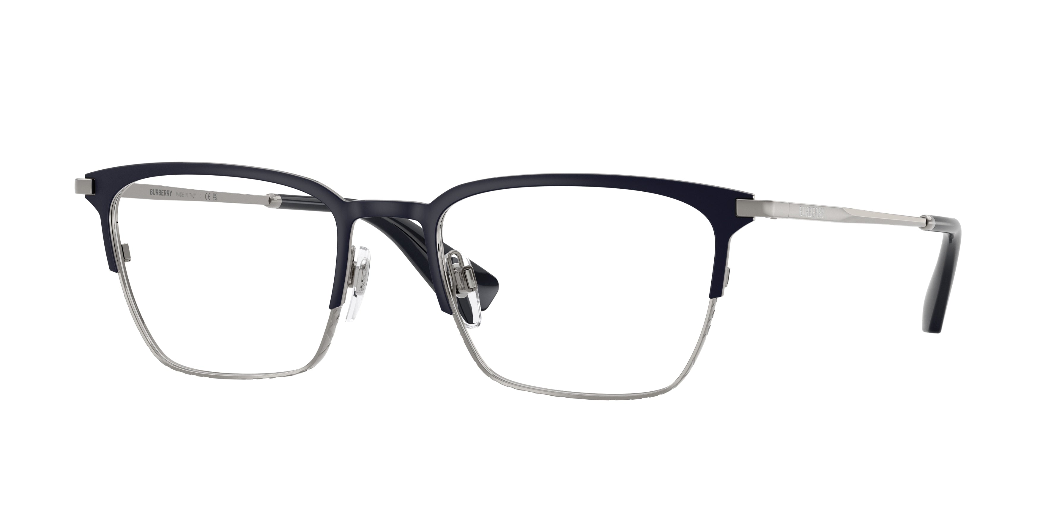 BURBERRY 0BE1401 BLUE/GUNMETAL rectangle glasses by BURBERRY