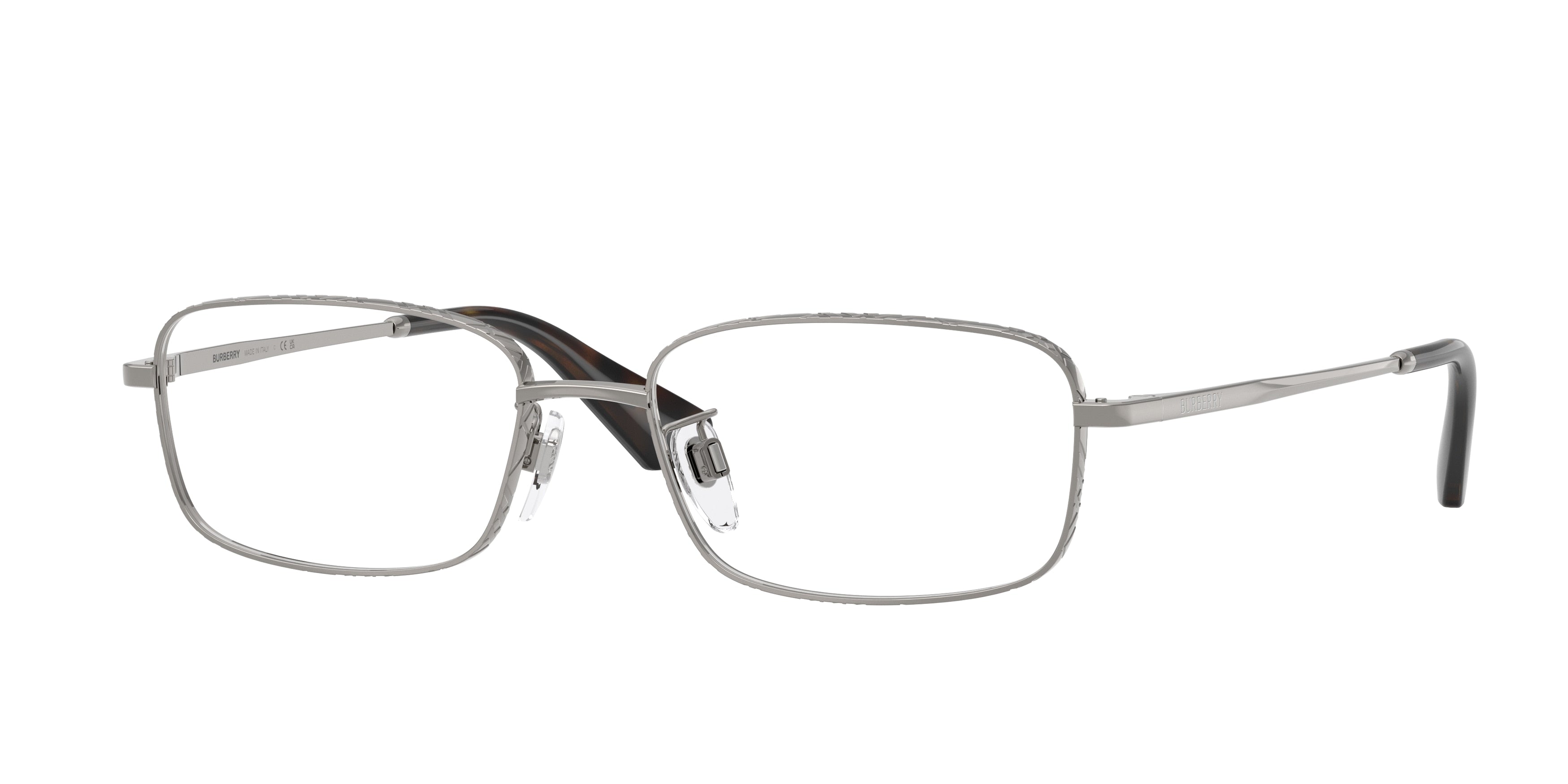 BURBERRY 0BE1402D GUNMETAL rectangle glasses by BURBERRY