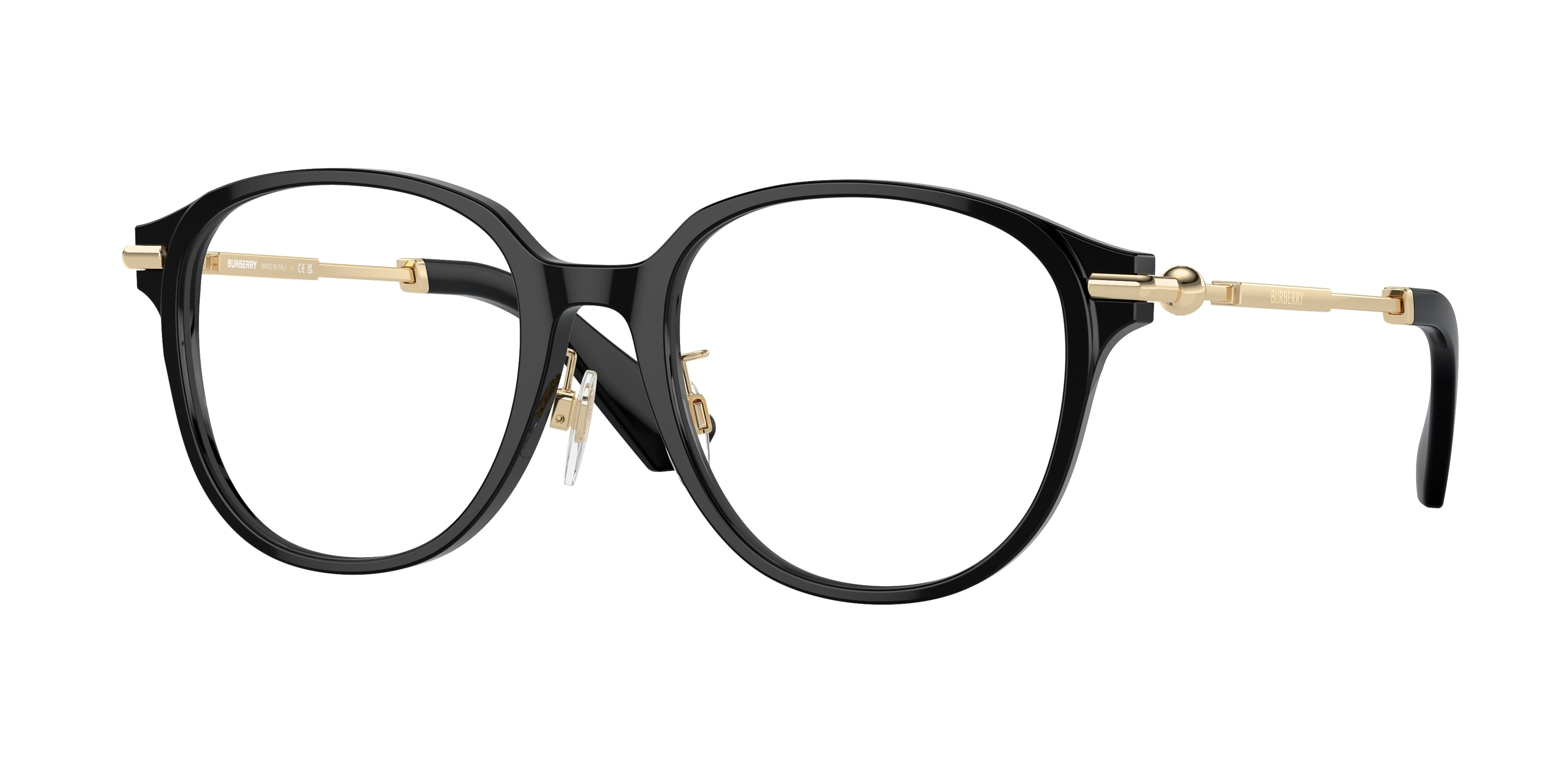 BURBERRY 0BE2412D BLACK round glasses by BURBERRY