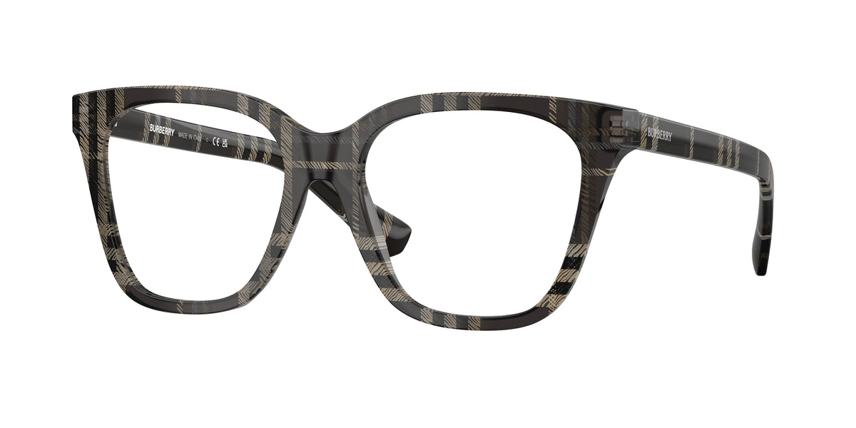 BURBERRY 0BE2438 GREY CHECK square glasses by BURBERRY