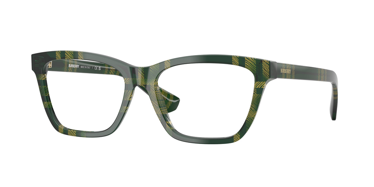 BURBERRY 0BE2440 CHECK GREEN rectangle glasses by BURBERRY