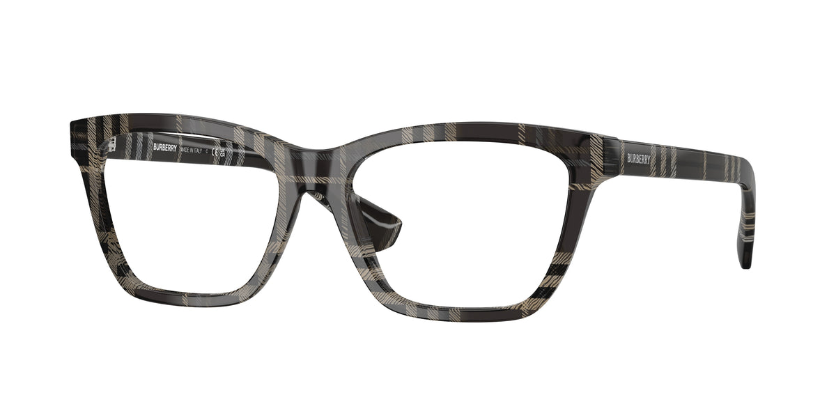 BURBERRY 0BE2440 GREY CHECK rectangle glasses by BURBERRY