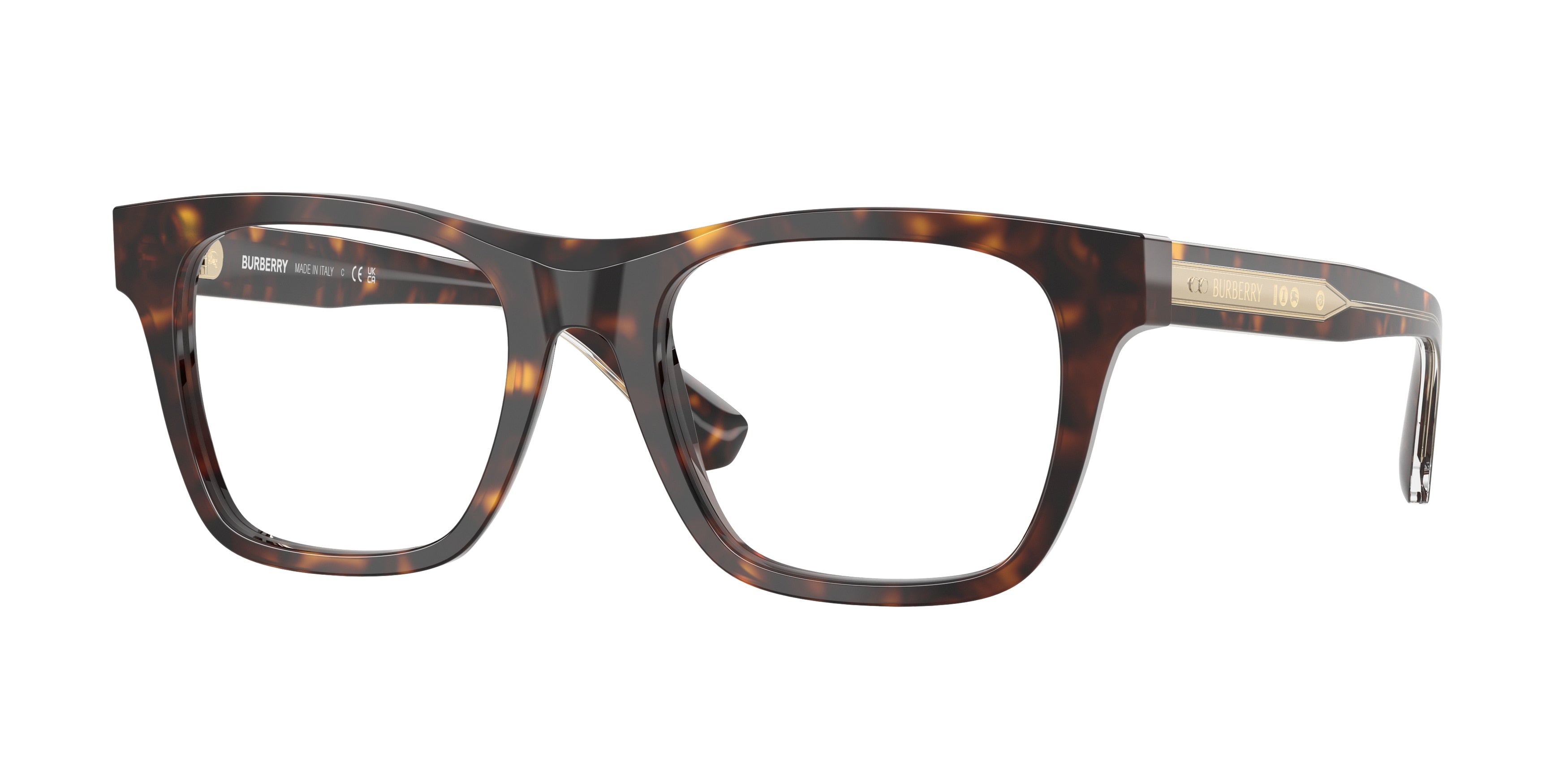 BURBERRY 0BE2445 DARK HAVANA square glasses by BURBERRY