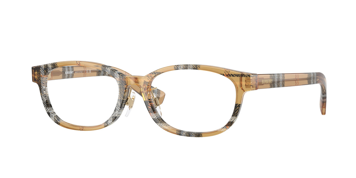 BURBERRY 0BE2447D CHECK SAND oval glasses by BURBERRY