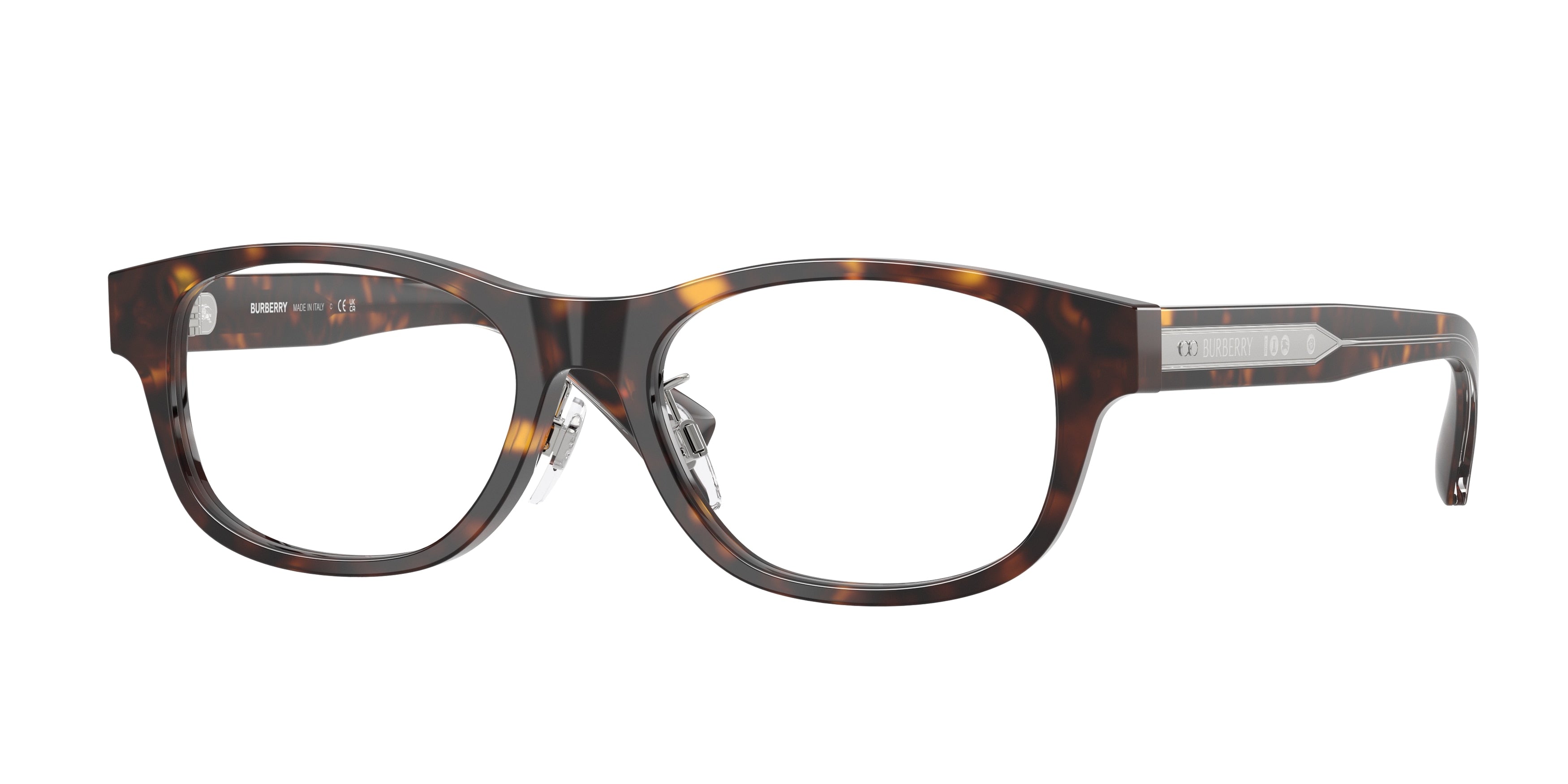BURBERRY 0BE2449D DARK HAVANA rectangle glasses by BURBERRY