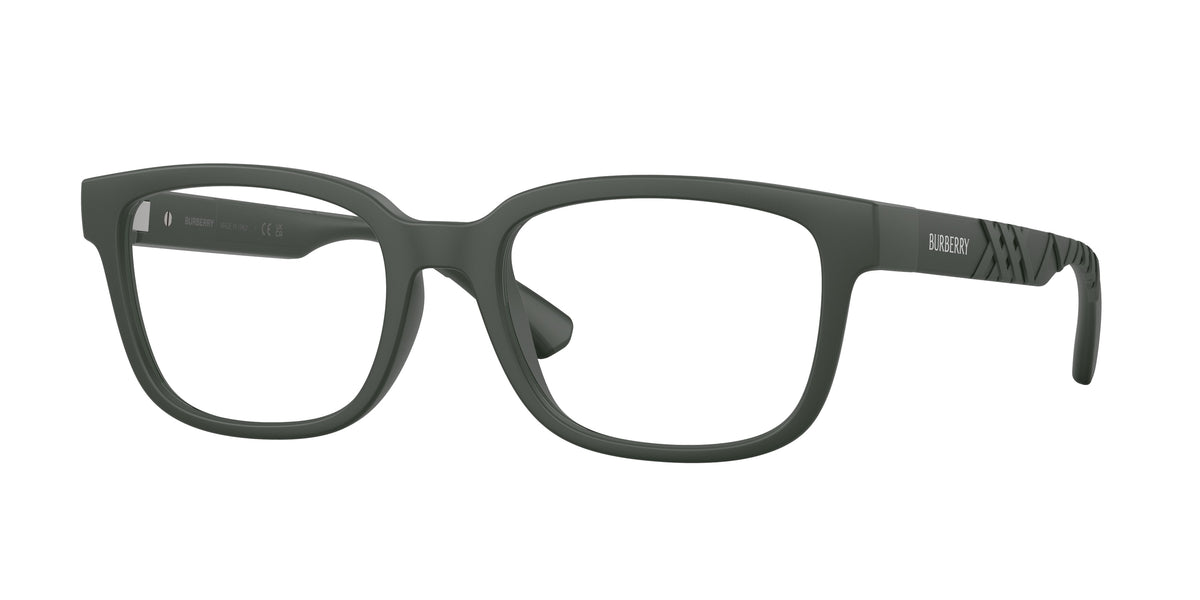 BURBERRY 0BE2451U MATTE GREEN rectangle glasses by BURBERRY