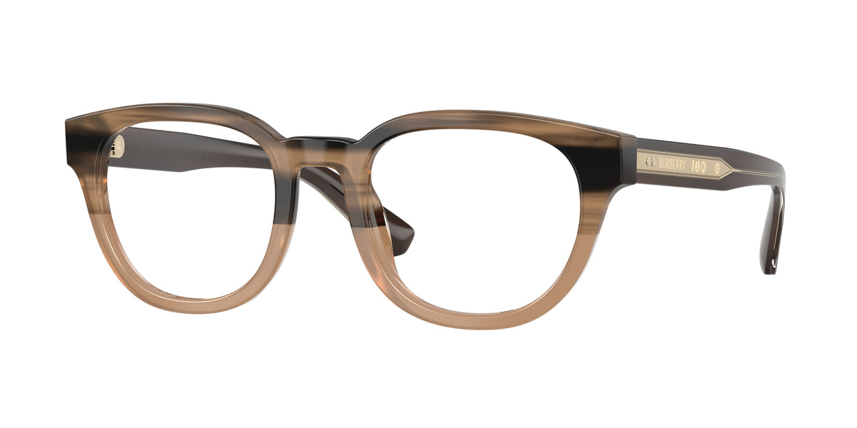 BURBERRY 0BE2454 STRIPED BEIGE round glasses by BURBERRY