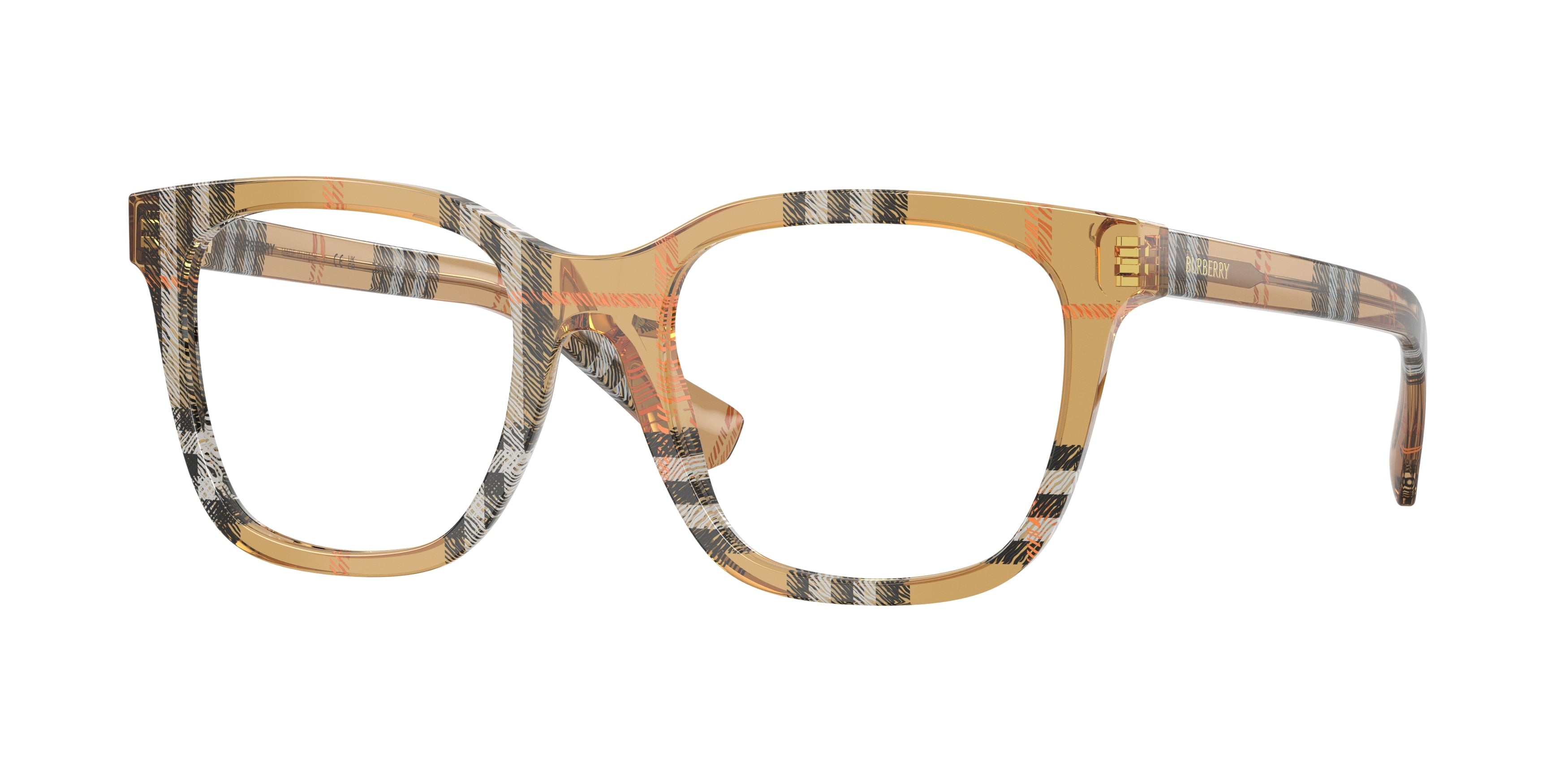 BURBERRY 0BE2455 CHECK SAND square glasses by BURBERRY
