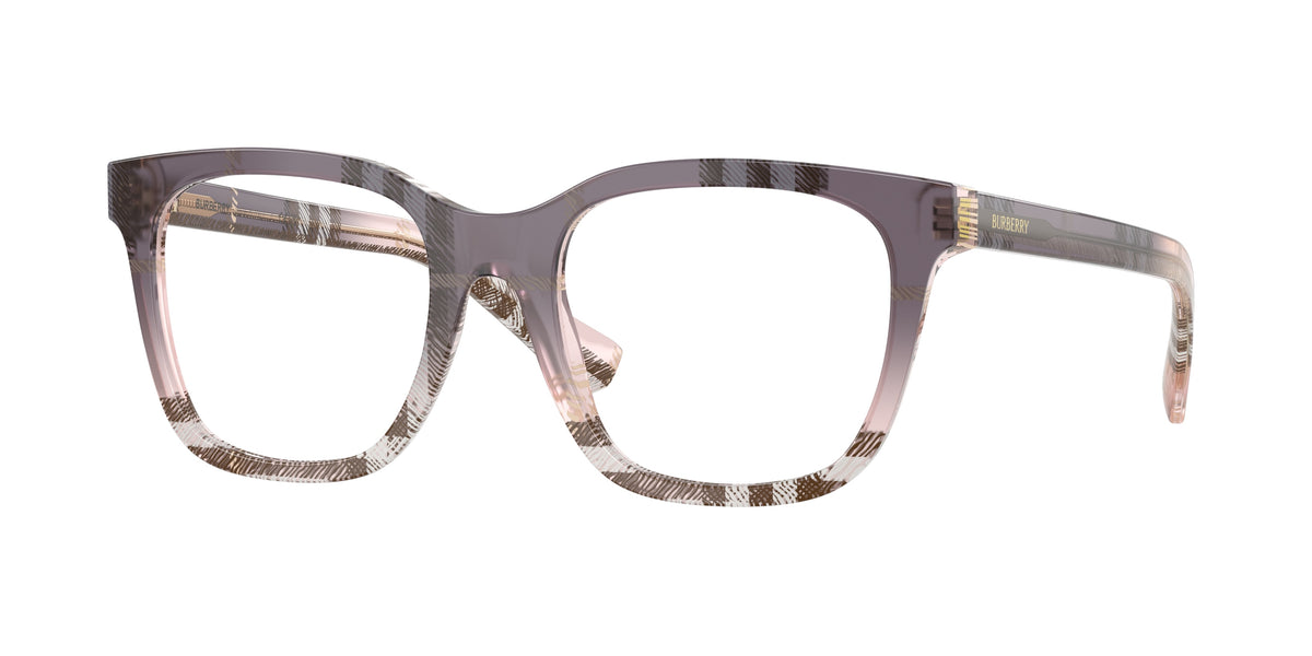 BURBERRY 0BE2455 CHECK GRADIENT BOW square glasses by BURBERRY