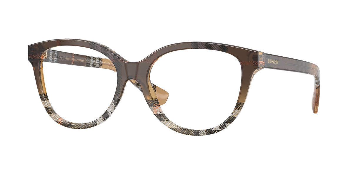 BURBERRY 0BE2456 CHECK GRADIENT SAND cat eye glasses by BURBERRY
