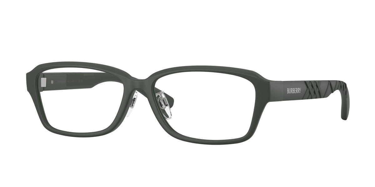 BURBERRY 0BE2461D MATTE GREEN rectangle glasses by BURBERRY