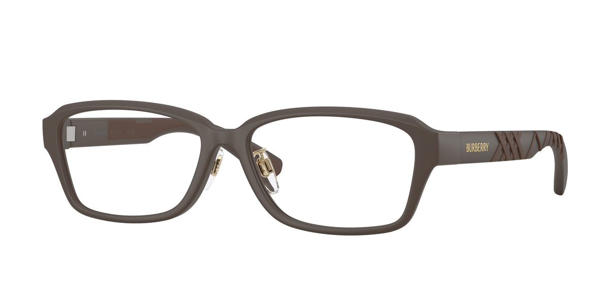 BURBERRY 0BE2461D MATTE BROWN rectangle glasses by BURBERRY