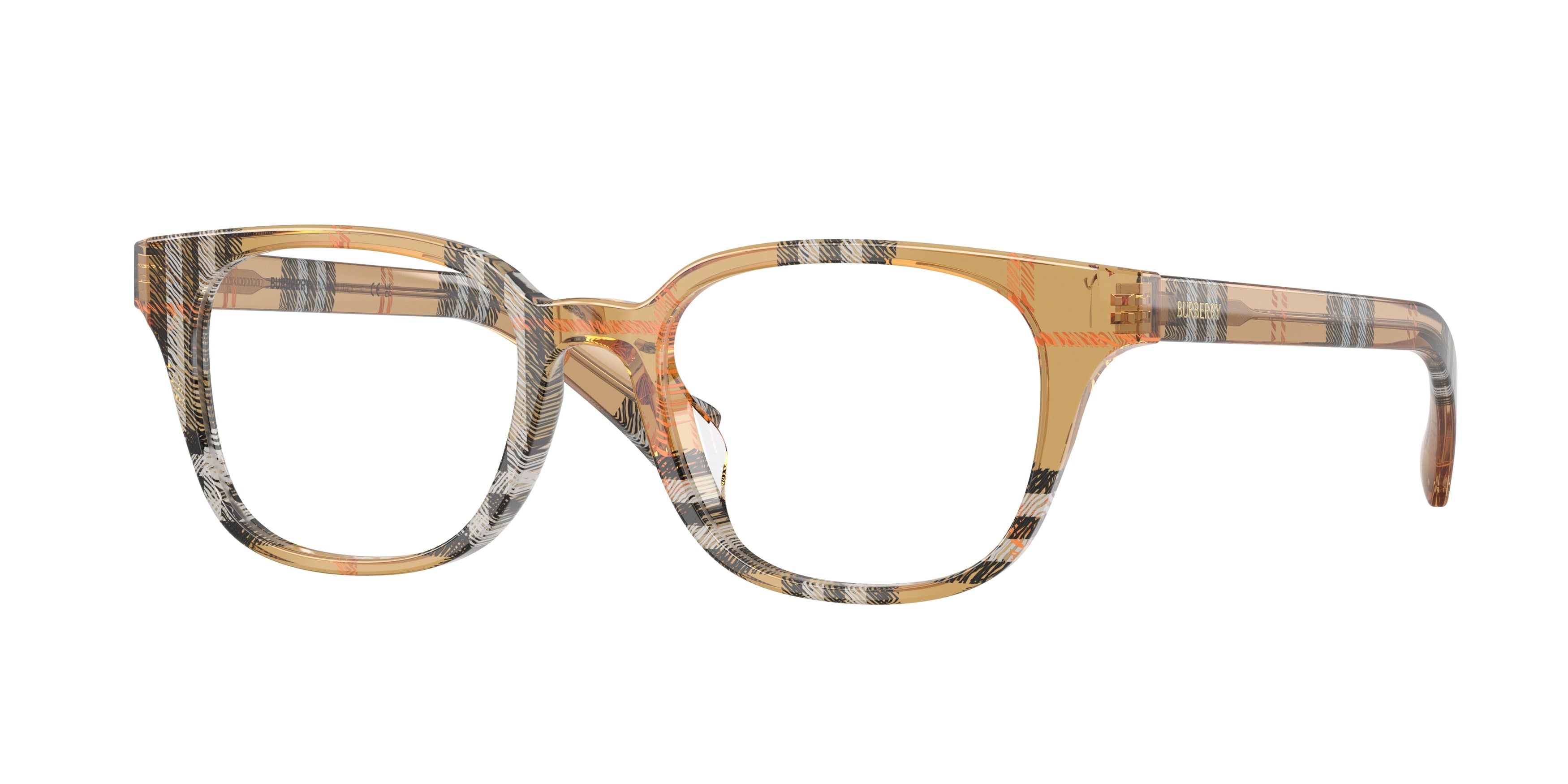BURBERRY 0BE2462D CHECK SAND square glasses by BURBERRY