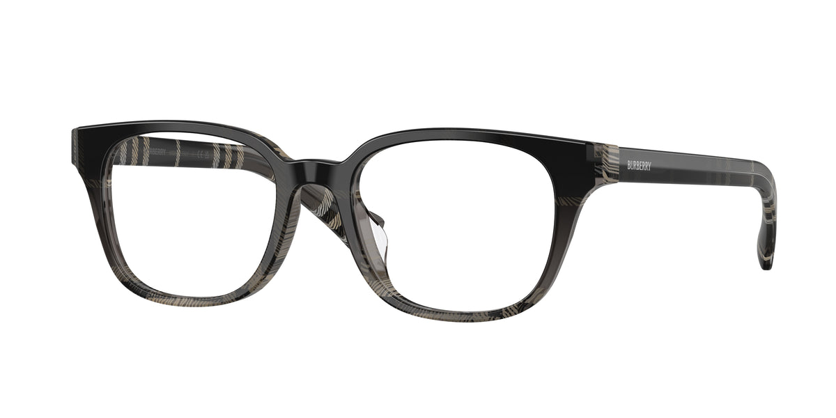 BURBERRY 0BE2462D CHECK GRADIENT GREY square glasses by BURBERRY