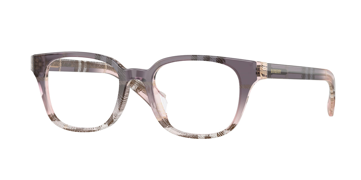 BURBERRY 0BE2462D CHECK GRADIENT BOW square glasses by BURBERRY