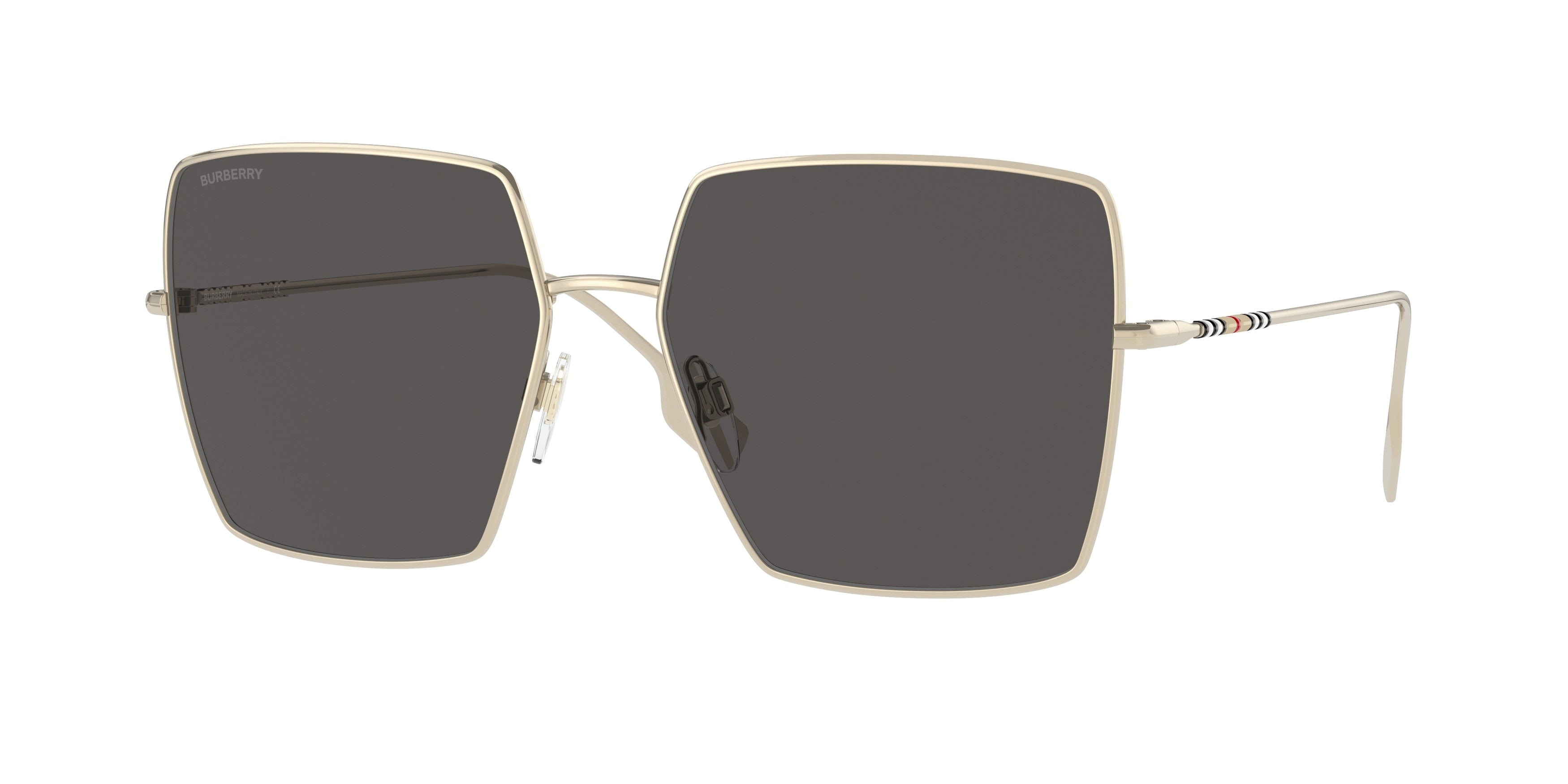 BURBERRY 0BE3133 LIGHT GOLD square sunglasses by BURBERRY