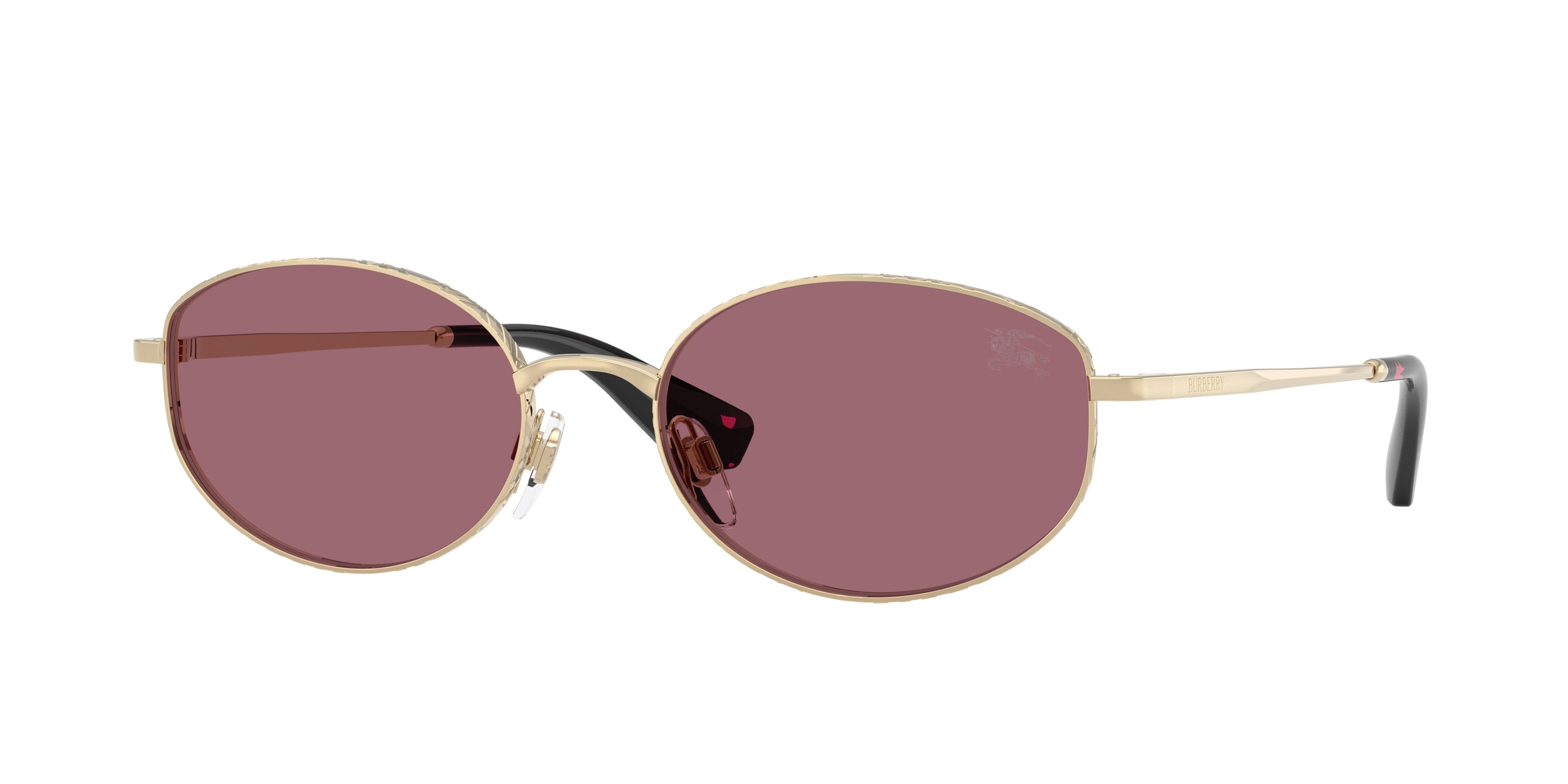 BURBERRY 0BE3169 LIGHT GOLD oval sunglasses by BURBERRY