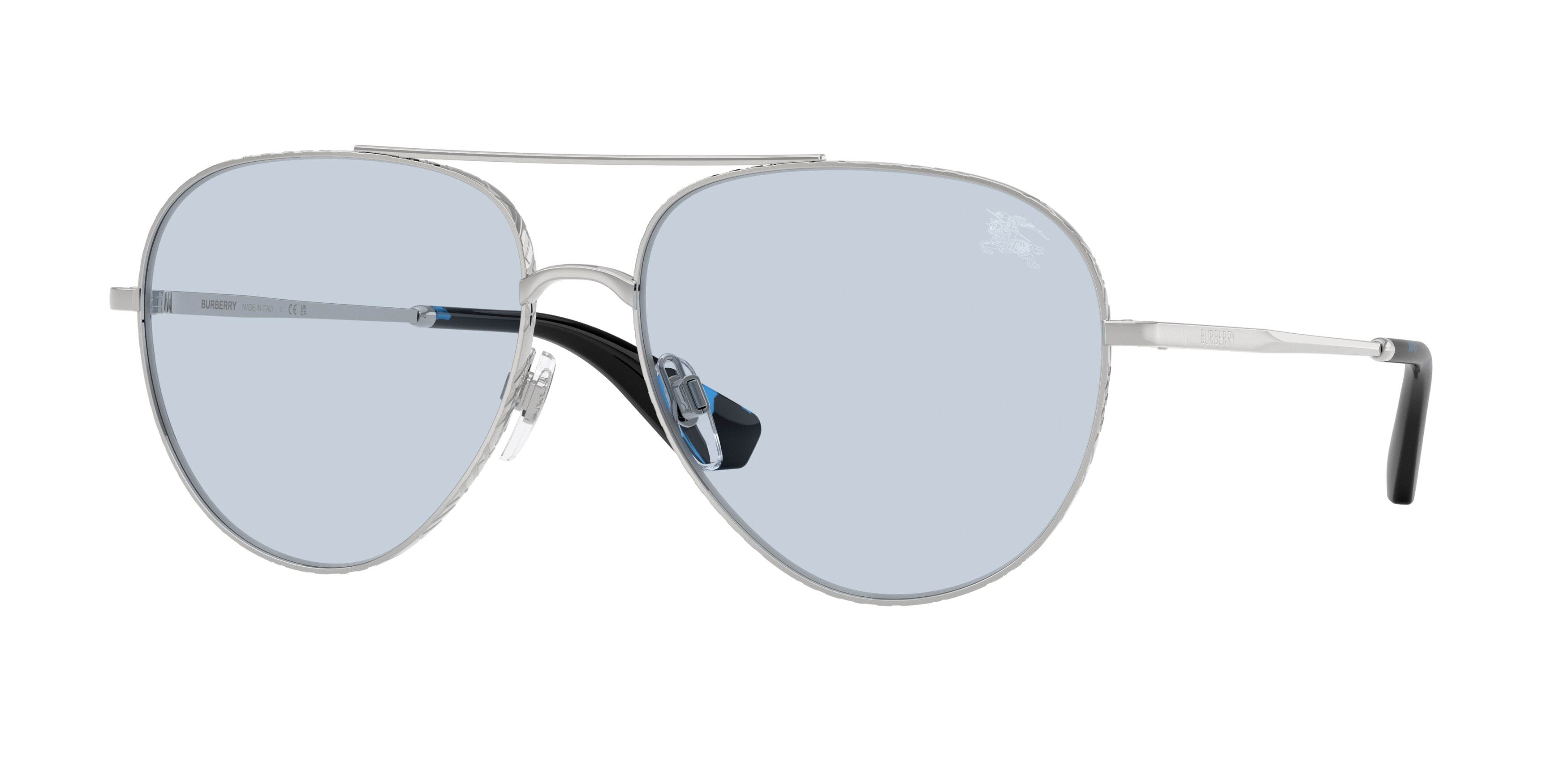 BURBERRY 0BE3172 SILVER pilot sunglasses by BURBERRY