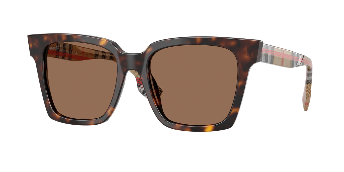 BURBERRY 0BE4335 DARK HAVANA square sunglasses by BURBERRY