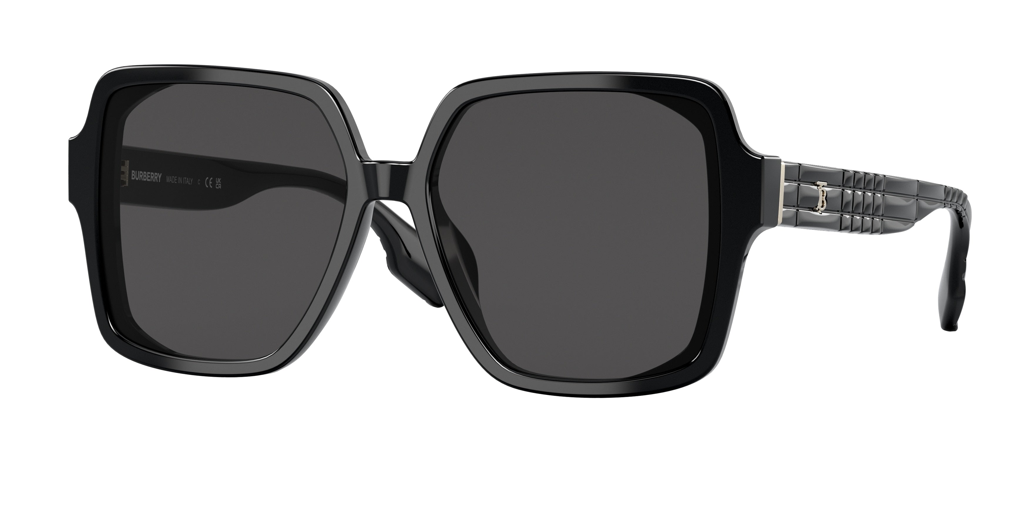 BURBERRY 0BE4379D BLACK square sunglasses by BURBERRY