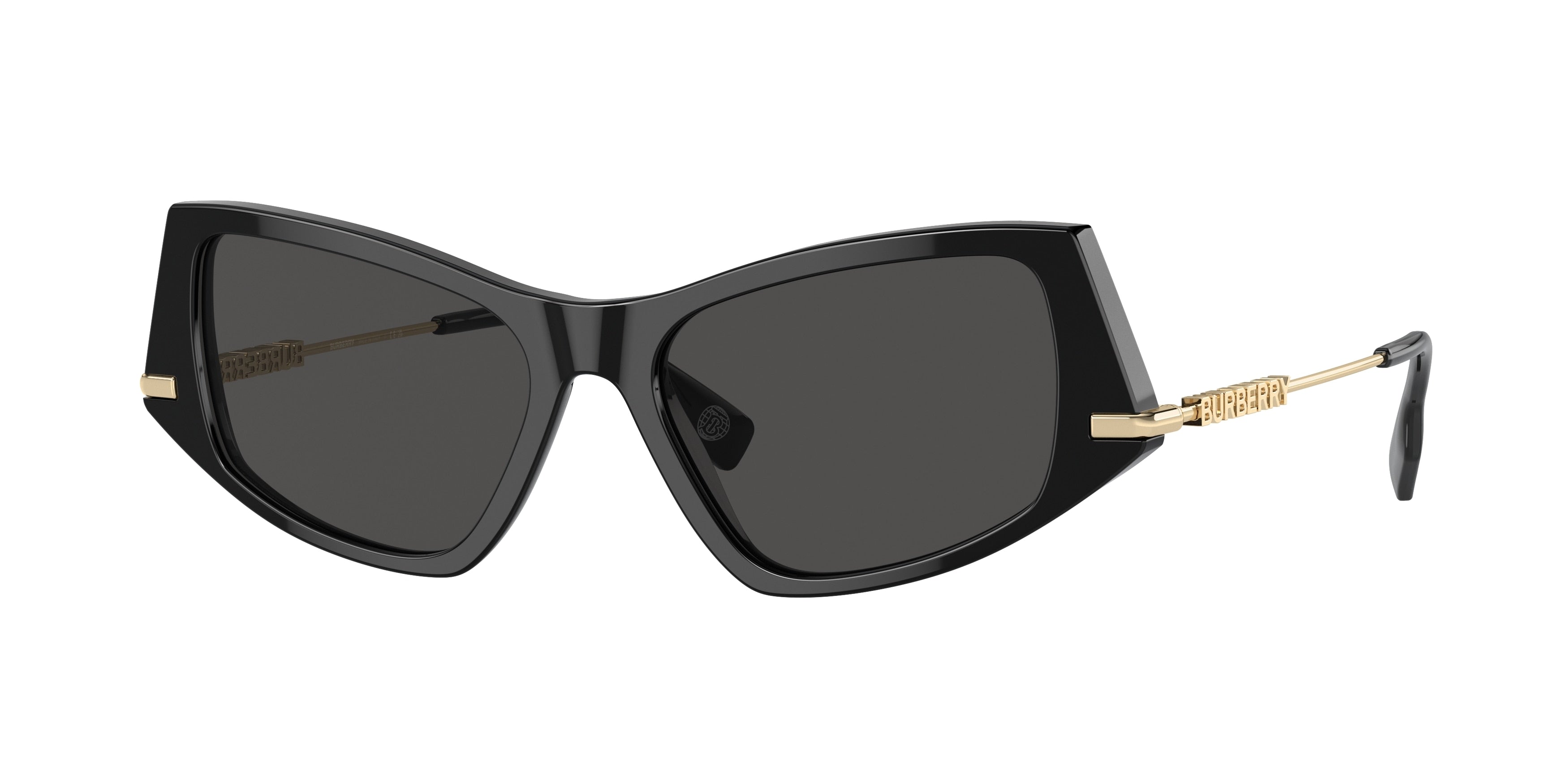 BURBERRY 0BE4408 BLACK irregular sunglasses by BURBERRY