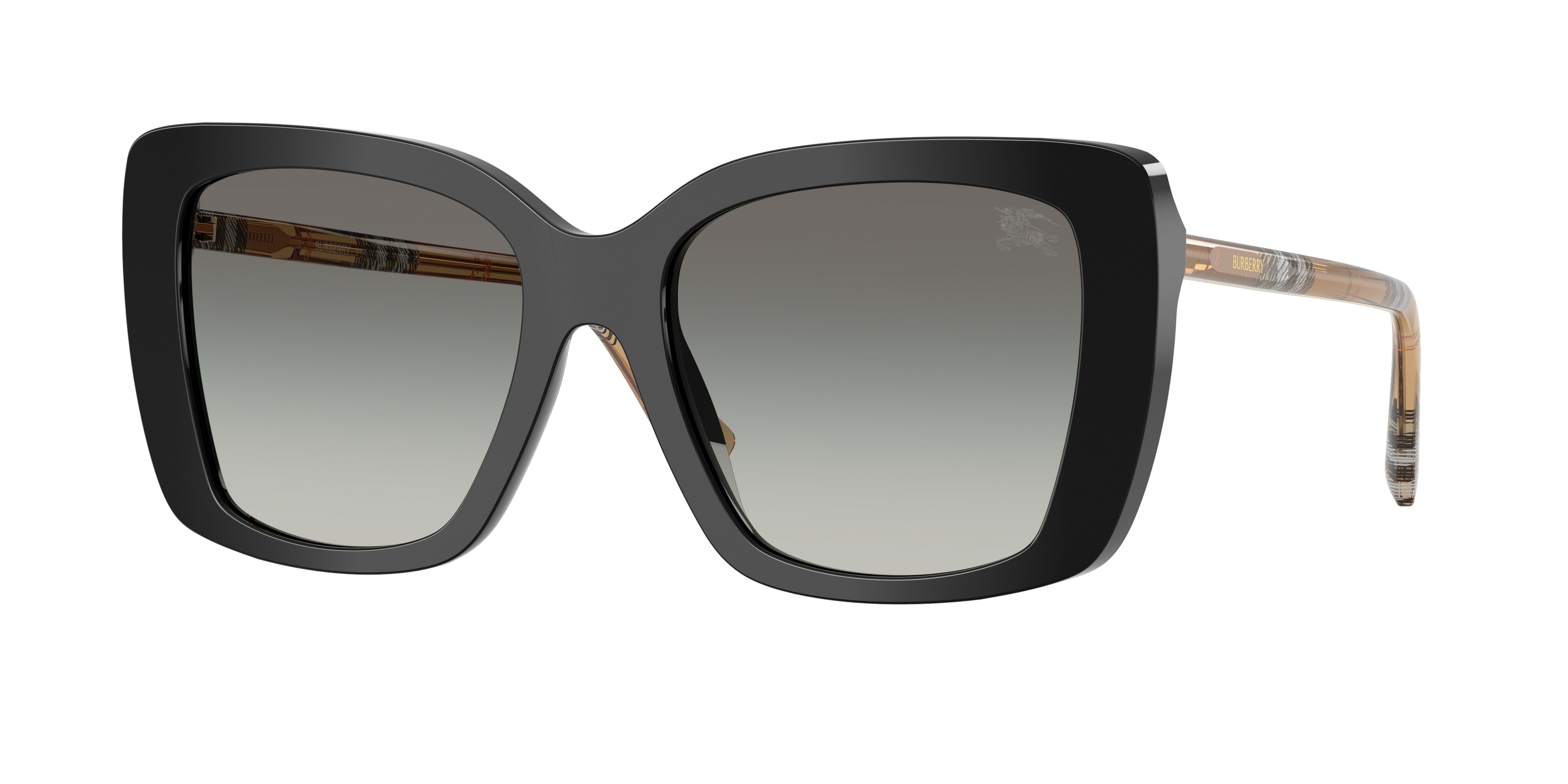 BURBERRY 0BE4456 BLACK square sunglasses by BURBERRY