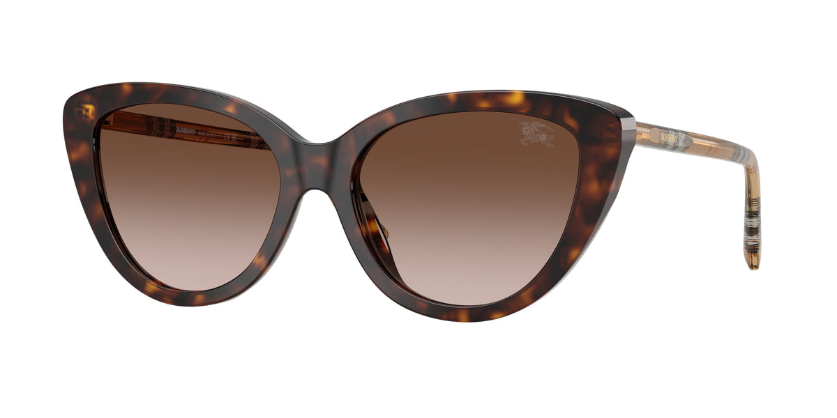 BURBERRY 0BE4457 DARK HAVANA cat eye sunglasses by BURBERRY