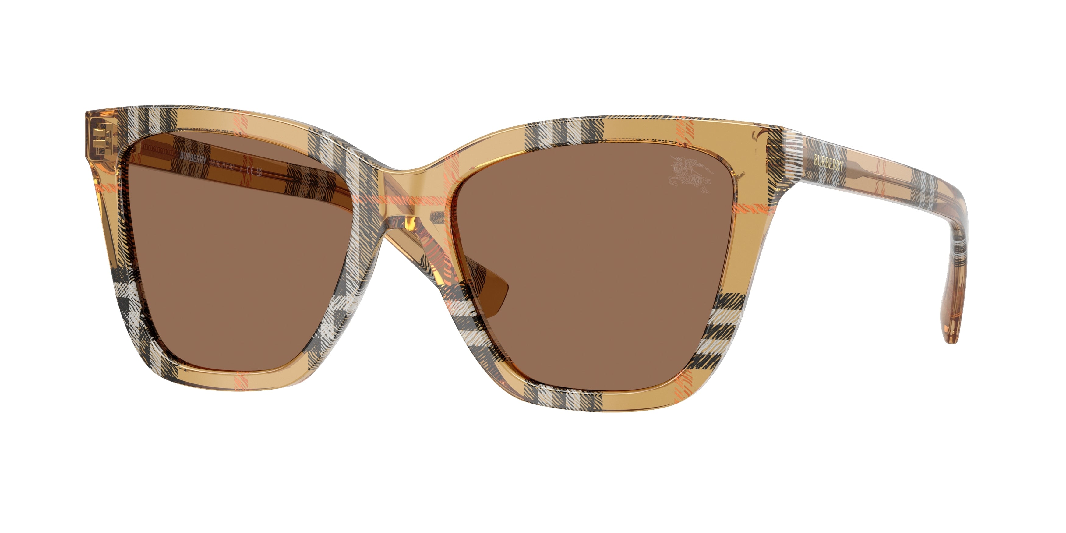 BURBERRY 0BE4470 CHECK SAND square sunglasses by BURBERRY