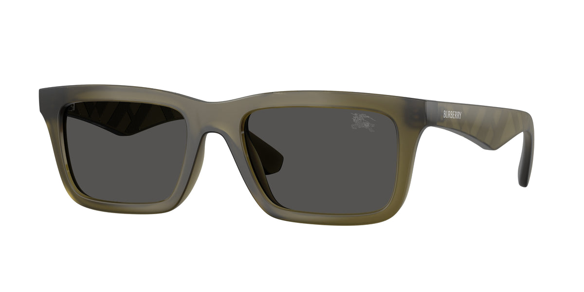 BURBERRY 0BE4475U MATTE GREEN rectangle sunglasses by BURBERRY