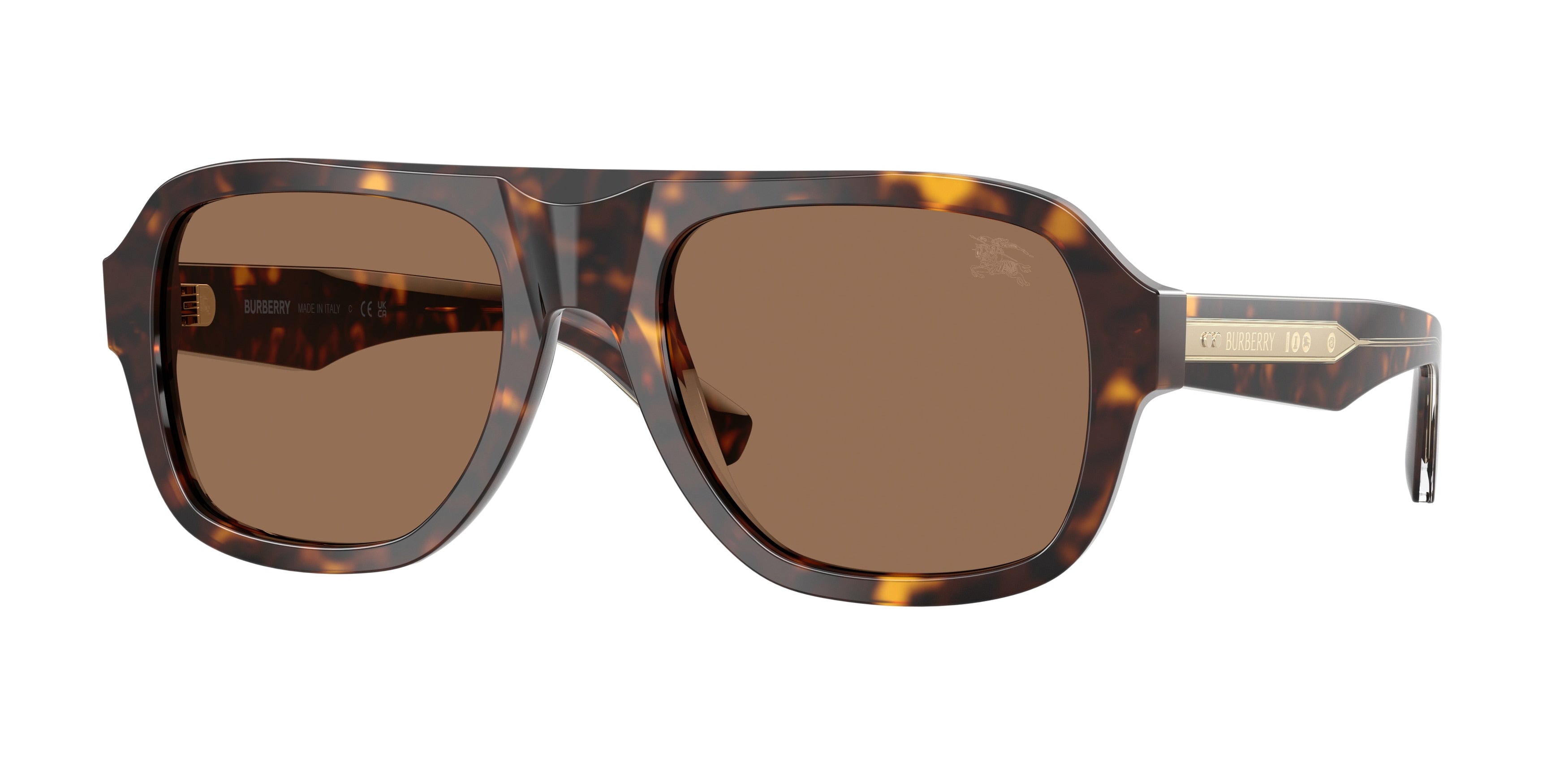 BURBERRY 0BE4478 DARK HAVANA pilot sunglasses by BURBERRY